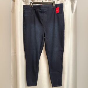 NWT SPANX Dark Blue Denim Pull-On Jeans